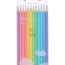 Premium Unicorn Theme Pastel Color Pencils | Set Of 12 Shades | Attractive Colors For Kids & Girls | Fine Tip | Strong Nib | Ideal For Kids Return Gifts