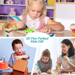 3D Pen Intelligent Drawing Printing doodler Pen Drawing 3D Model for Kids and Adults, Types for Crafting, Art & Model, Best for DIY Gift (Random Color)