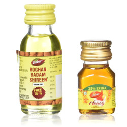 Dabur Badam Tail : Sweet Almond Oil | Rich in Vitamin -E for Healthy Skin , Hair and Body - 25ml