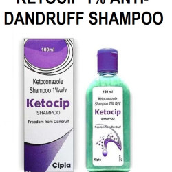 Ketocip 1% Shampoo for Anti Dandruff and Fungal Infection - 100 ml (Pack of 1)