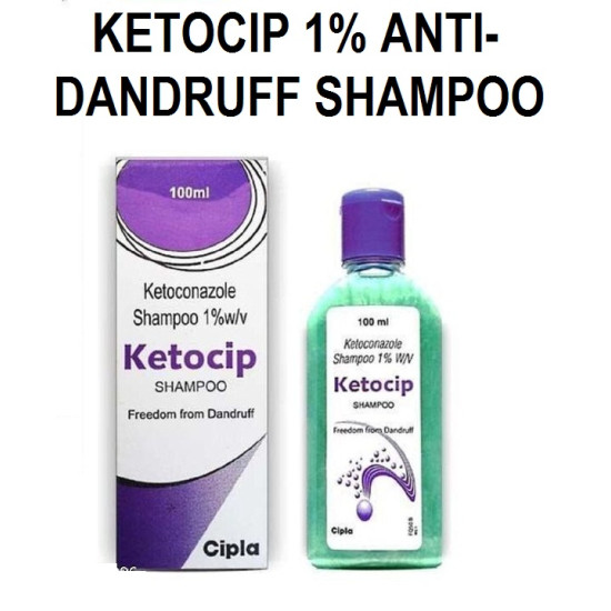 Ketocip 1% Shampoo for Anti Dandruff and Fungal Infection - 100 ml (Pack of 1)