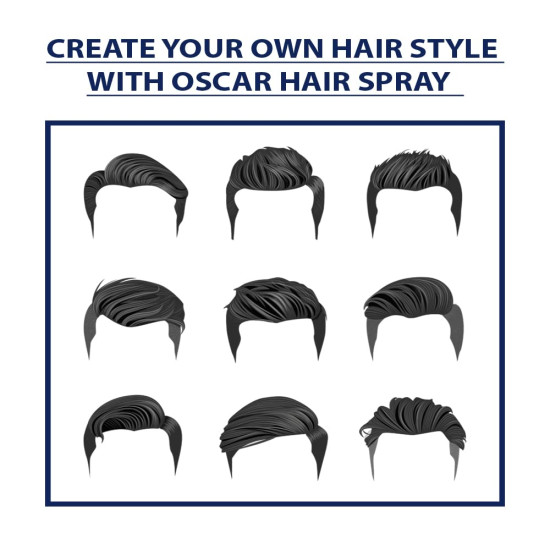 Oscar Forever Hair Spray - Strong Hold, Styling with Nourishment for Men & Women | 250 ml each | Pack of 1