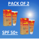 Sun-Aid Sunscreen Lotion SPF 50+ With UVA & UVB Protection 100g - Pack of 2