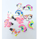 Unicorn Hairpin with Alligator/Clips for Baby Girl's/Unicorn Rainbow Clip/Soft Clip/Hair Clips Pins/Hair Accessories for Girls, Multicolour (Pack of 10)