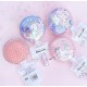 Unicorn Glittery Round Hair Comb, Hair Brush for Curly Hair Unicorn Paddle Hair Styling Brush for Kids Girls Toddler Women Long Straight Curly Wet Dry Random color - Pack of 1