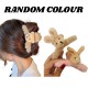 2-Pc RANDOM colour Large Hair Claw Clips Cute Fluffy Plush Bunny Hair Catch Barrette Jaw Clamp Strong Hold Half Bun Thick Thin Curly Hair Accessories For Women & Girls MAYIR CLIP/ JADAI CLIP/ JATTU CLIP/ HEIR CLAW/ GOTTAMU/ HEIR KLIP/ KLIP