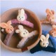 4-Pc RANDOM colour Large Hair Claw Clips Cute Fluffy Plush Bunny Hair Catch Barrette Jaw Clamp Strong Hold Half Bun Thick Thin Curly Hair Accessories For Women & Girls MAYIR CLIP/ JADAI CLIP/ JATTU CLIP/ HEIR CLAW/