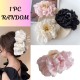 1-Pc RANDOM Bow Hair Claw Clips for PVC Clip Thick Hair Organza Bow Clips Lace Flower Bow Clip Large Claw Clips French Barrettes Aesthetic Hair Accessories for Women Girls