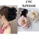 2-Pc RANDOM Large Chiffon Claw,Clip Hair Bow Large Size Clutcher Bow Hair Claw Clips for PVC Clip Thick Hair Organza Bow Clips Lace Flower Bow Clip Large Claw Clips French Barrettes Aesthetic Hair Accessories for Women Girls