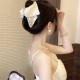1-Pc WHITE Pearl Satine Fabric Clutcher Korean Fashionable Fancy Stylish Large Pearl Hair Claw Clips Long Hair Jaw Clips Clutches Barrettes Hair Accessories for Women and Girls