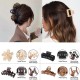 10-Pc Hair Claw Clips include Large Clip and Small Clip for Thick Thin Hair, Strong Hold jaw clip Big Non-slip Matte Hair Clutcher For Women And Girls (Brown)