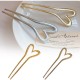 2-Pc RANDOM Colour Metal Heart Shaped Hair Sticks | French Hair Pin | Heart French Stick | French Stick | Hair U Shaped Hair Pins | Hair Fork Elegant Hair Accessories for Women and Girls