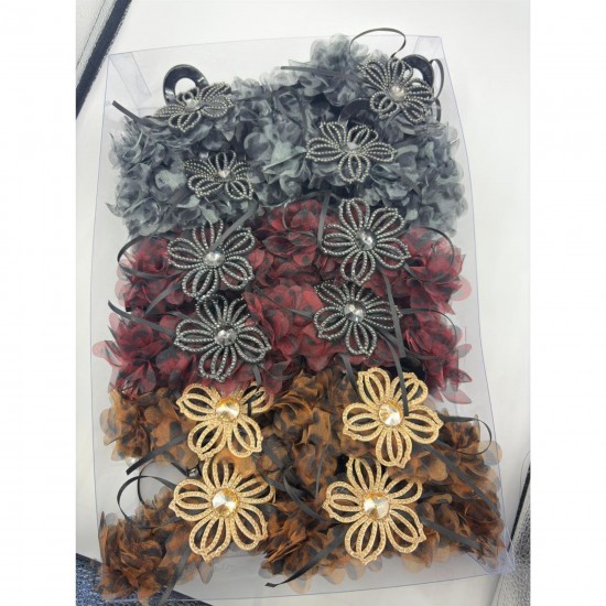 1-Pc RANDOM Colour Rhinestones Big Bow Hair Claw Clips Ractangle Flower Hair Barrette Nonslip Claw Clip Solid Color Hair Accessories for Women Girls