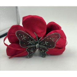 1-Pc RANDOM Colour Flower Claw Clip, Claw Clips Elegant Hair Accessories Strong Hold Clutchers Thin Medium Hair for Daily & Special Occasions For Women And Girls