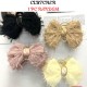 1-Pc RANDOM Korean Fashion New Lace Clutcher Hair Claw for Women Gorgatte Big Bow Ponytail Hair Clutch Hair Accessories For Women And Girls