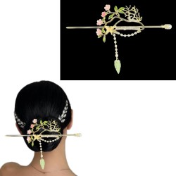 Hair Bun Stick Back Head New Design Style Pearl Tassel Hair Accessories for Women & Girls