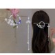 Pearl Pendent Floral Hair Tassel Bun Stick Juda Hair Bun Accessories for Women Girls