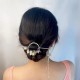 Pearl Pendent Floral Hair Tassel Bun Stick Juda Hair Bun Accessories for Women Girls