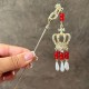 2pcs Chinese Hair Sticks, Lantern Light Tassel Hairpins Glowing in The Dark Hair Pin Retro Hair Accessory Hair Chostick