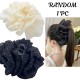 1-Pc RANDOM Elegant Ruffle Design Hair Clutcher – Durable and Comfortable Large Claw Clips For Thick Hair, Wide-open Nonslip Ponytail Holder Hair Accessories For Women Girls