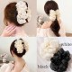 1-Pc RANDOM Elegant Ruffle Design Hair Clutcher – Durable and Comfortable Large Claw Clips For Thick Hair, Wide-open Nonslip Ponytail Holder Hair Accessories For Women Girls