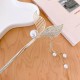1-Pc Mermaid Tail Vintage Chinese Style Hairpins Hair Stick Women Metal Glaze Hair Fork Hair Chopsticks For Woman And Girls