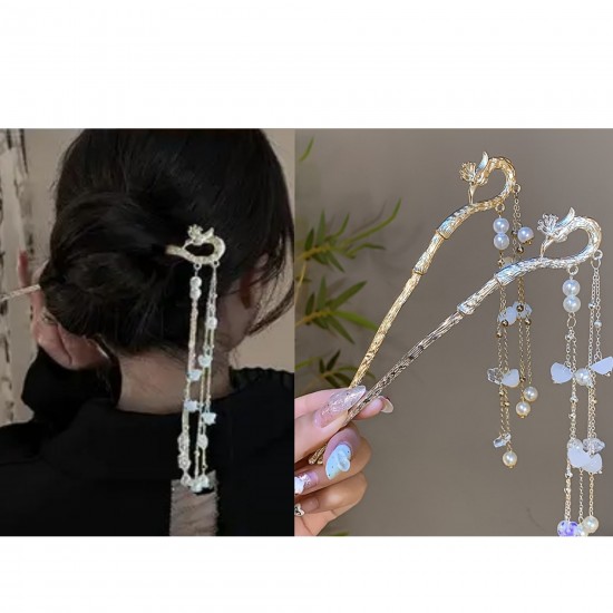 1-Pc Random Hair Chopsticks Hair Stick KONDAI KUCHI/ KOPPU PIN/ TURUBU PIN/ KOONTHAL KUCHI/ MUDI KUCHI/ KHOPA KATA/ KOPPULU CHEKKURA/ KHOPAT MARA SHOLA