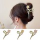1-Pc RANDOM Colour Lily Flower Hair Claw Clips Large Metal Clutcher for Women Girls MAYIR CLIP/ JADAI CLIP/ JATTU CLIP/ HEIR CLAW/ GOTTAMU/ HEIR KLIP/ KLIP/ BAALA KLIP/ KLACHAR/ KES PAKAD