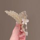 Leaf Rhinestone Flower Butterfly Fringe Hair Clip Hair Accessories Grab Clip Back Head Diamond Metal Flower Wheat Tassels Large Size Grab Clip Curly HairShark Clip For Women And Girls