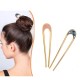 2 PC coloured U shaped Metal Hair Stick, Antique U-shaped Stick, Everyday U-shaped Hair Bun stick | Hair accessories