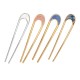 4- PC coloured U shaped Metal Hair Stick, Antique U-shaped Stick, Everyday U-shaped Hair Bun stick | Hair accessories