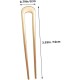 2 PC Golden colour U Shaped Hair Pins, Metal Hair Fork, Vintage Hair Sticks, Hair Pins for Buns for women &girls.