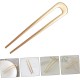 2 PC Golden colour U Shaped Hair Pins, Metal Hair Fork, Vintage Hair Sticks, Hair Pins for Buns for women &girls.