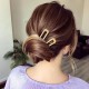 4 - PC Golden colour U Shaped Hair Pins, Metal Hair Fork, Vintage Hair Sticks, Hair Pins for Buns for women &girls.