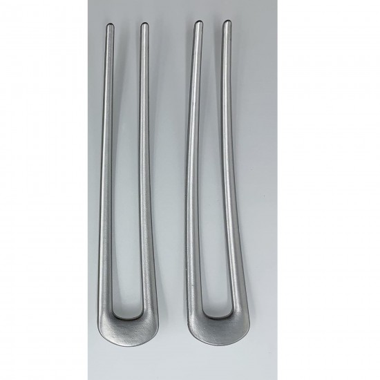 4 - PC Silver colour U Shaped Hair Pins, Metal Hair Fork, Vintage Hair Sticks, Hair Pins for Buns for women &girls.
