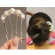 Hair Stick French Hairpin Vintage Forks Sticks Bobby Pin Kit for Bun Women Girls Hairstyle Hair Accessories