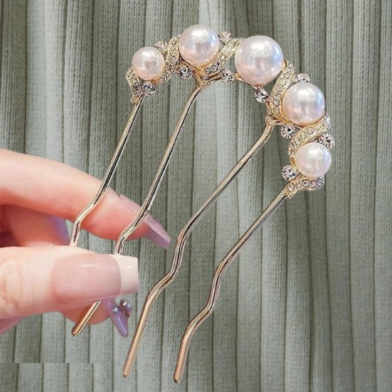 Hair Stick French Hairpin Vintage Forks Sticks Bobby Pin Kit for Bun Women Girls Hairstyle Hair Accessories