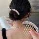 Rhinestone Pearl Hair Comb Teeth Hair Accessories Insert Comb Hair Arrangement Hair Side Combs French Pearl Wedding Bun Pin | Bun For Women Girls