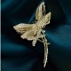 Luxurious Clutcher Dragon Fly Shaped Like Layered Petals And Wings Claw Glimmers With Golden Detail And Fine Stones Clip Flora And Fauna Perfect For Women And Girls