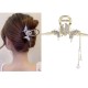 Large Clip Butterfly Hair Claw diamond Ponytailtail Pearl Hair Claw C Tassel Golden Hair Styling Jaw Clips, Bun Hair Accessories For Women And Girls