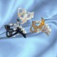3-PC-Random Sweet Hair Claw Cross Shape Shinning Hair Clip For Woman Long For Woman & Girls