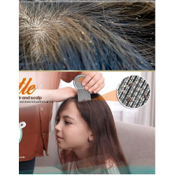Lice Comb For Women And Kids | Stainless Steel(Ju, Joo, Zu) Lice Terminator | Fine Egg Nit Lice Egg Removal Comb For Women | Lice Comb For Scalp - Louse And Eggs Remover - ROUND SHAPE