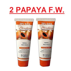 SkinShine Papaya Fairness Facewash Gel | Skin Shine Papita Face Wash | For Fair and Glowing and Tan-free Skin | Pack Of 2