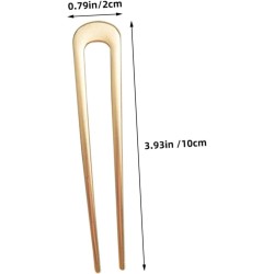 4 - PC Golden colour U Shaped Hair Pins, Metal Hair Fork, Vintage Hair Sticks, Hair Pins for Buns for women &girls.