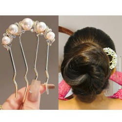 Hair Stick French Hairpin Vintage Forks Sticks Bobby Pin Kit for Bun Women Girls Hairstyle Hair Accessories