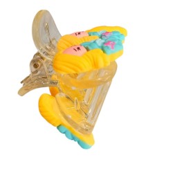 6-Pc-Random Cute Cartoon Character Hair Claw Mini Barrettes Korea Kids Girls Hair Clips Acrylic Lovely Headwear Fashion Hair Accessories